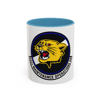 552nd Maintenance Operations Squadron (U.S. Air Force) Accent Coffee Mug