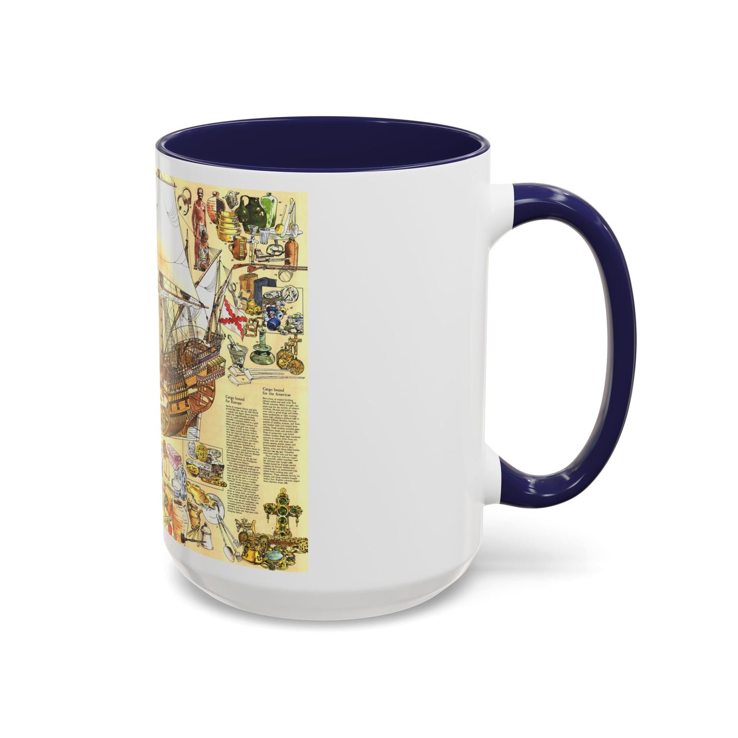 History Salvaged from the Sea (1977) (Map) Accent Coffee Mug