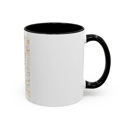 Middle East - Holy Land 1 (1989) (Map) Accent Coffee Mug