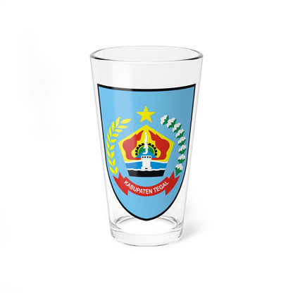 Stadswapen van Tegal 2013-04-07 18-53 (Indonesia) (Coat of Arms) Pint Glass 16oz