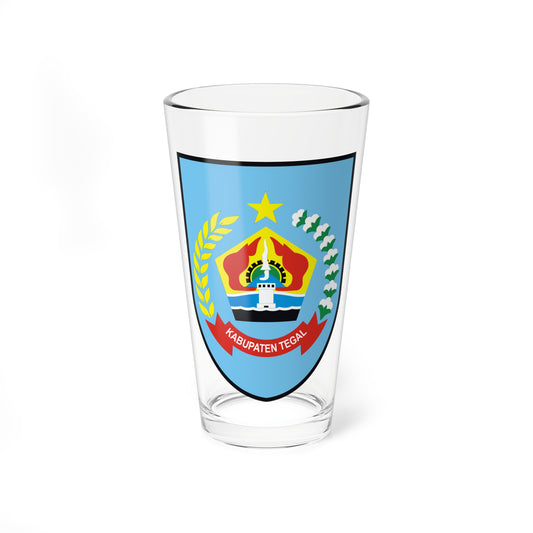Stadswapen van Tegal 2013-04-07 18-53 (Indonesia) (Coat of Arms) Pint Glass 16oz