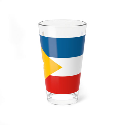 Flag of North China in Resistance (China) Pint Glass 16oz