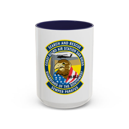 USCG Air Station San Diego Search and Resue (U.S. Coast Guard) Accent Coffee Mug
