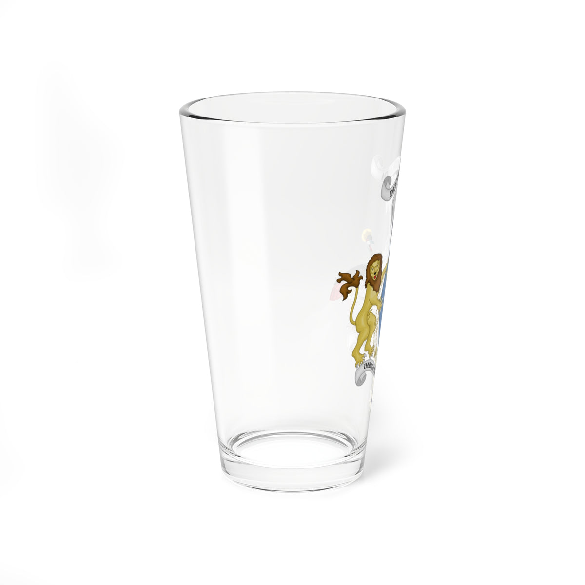 Medium Coat of Arms of the King of Rwanda Shield (Rwanda) (Coat of Arms) Pint Glass 16oz