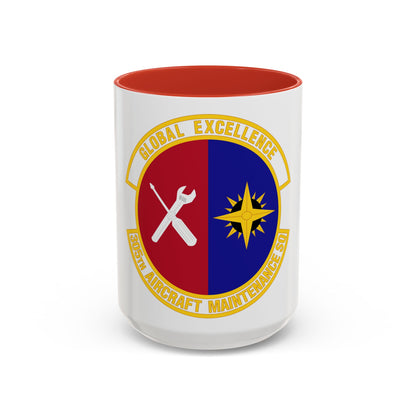 305 Aircraft Maintenance Squadron AMC (U.S. Air Force) Accent Coffee Mug