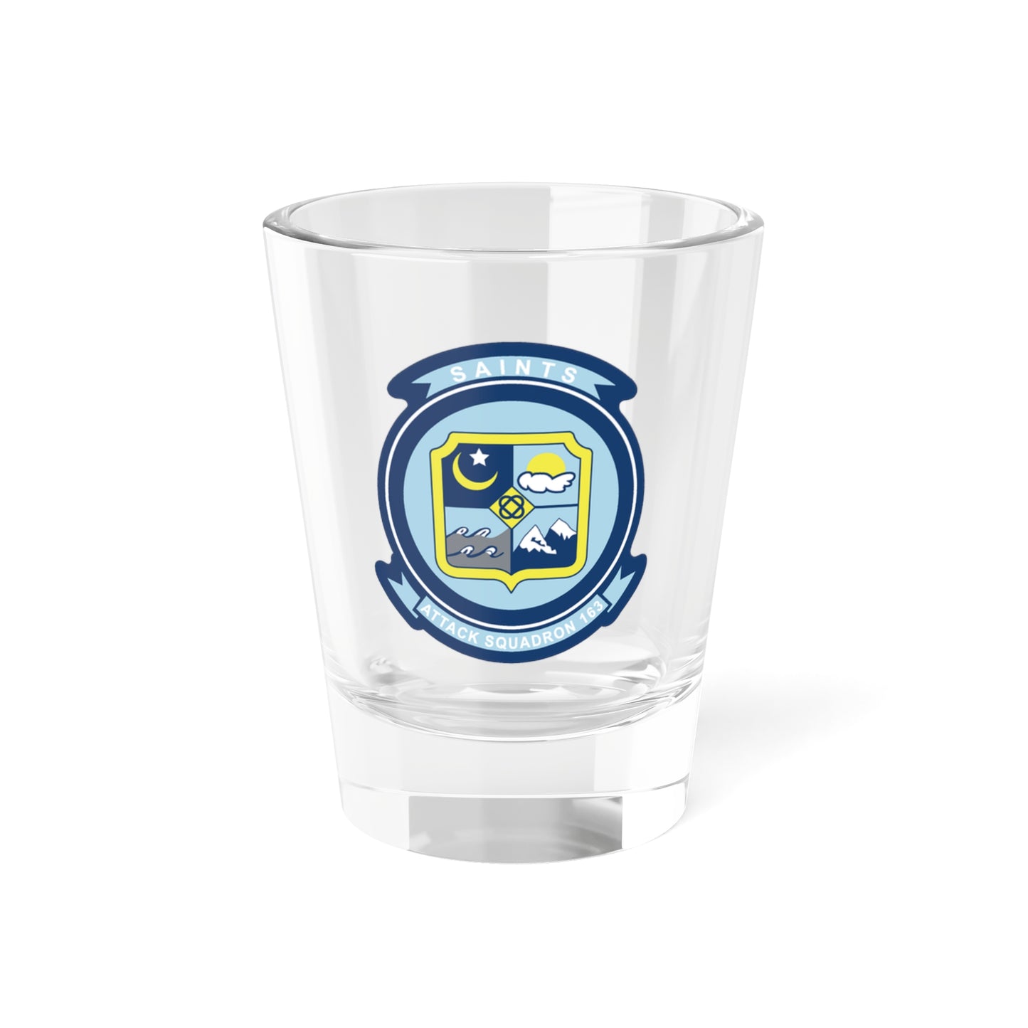 VA 163 SAINTS (U.S. Navy) Shot Glass 1.5oz