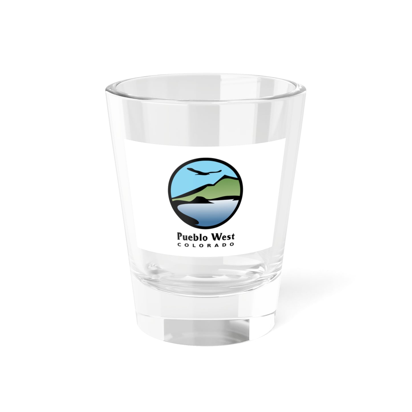 Flag of Pueblo West Colorado (United States) Shot Glass 1.5oz