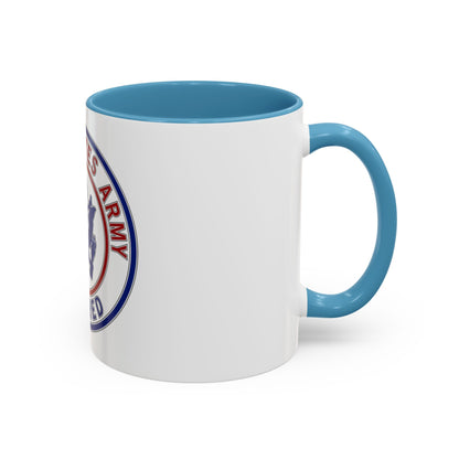 Retired Service Identification Badge 2 (U.S. Army) Accent Coffee Mug
