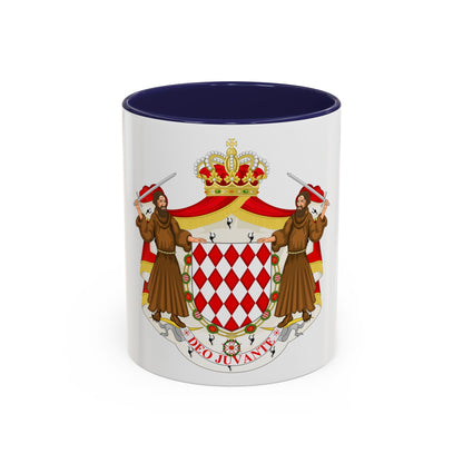Great coat of arms of the house of Grimaldi - Accent Coffee Mug