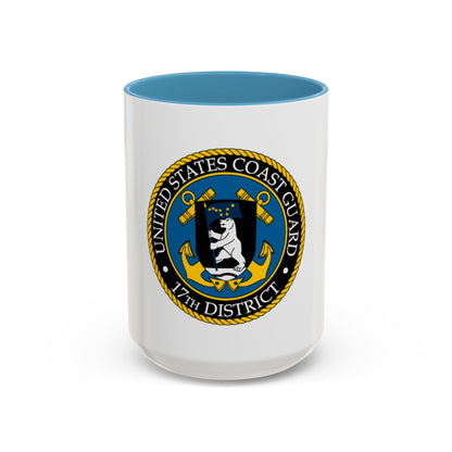 USCG 17th District (U.S. Coast Guard) Accent Coffee Mug