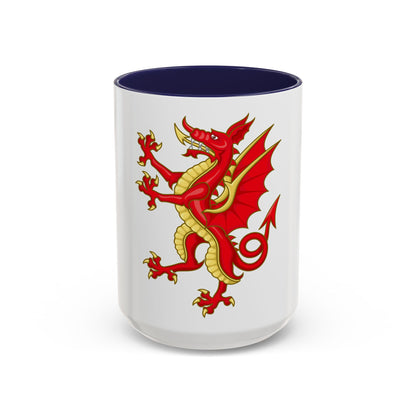 Tudor Dragon Badge - Accent Coffee Mug