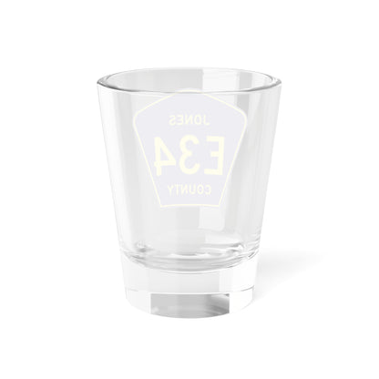 Jones County Route E34 IA (Iowa) (Road Sign) Shot Glass 1.5oz