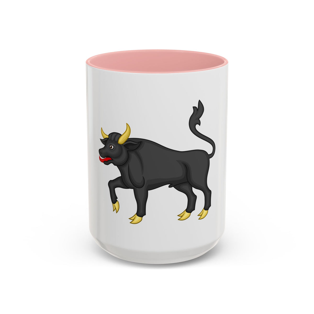 Black Bull of Clarence Badge of Edward IV - Accent Coffee Mug