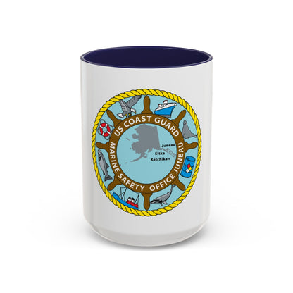 USCG Marine Safety Office Juneau (U.S. Coast Guard) Accent Coffee Mug