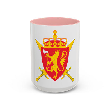 Coat of arms of the Norwegian Armed Forces - Accent Coffee Mug