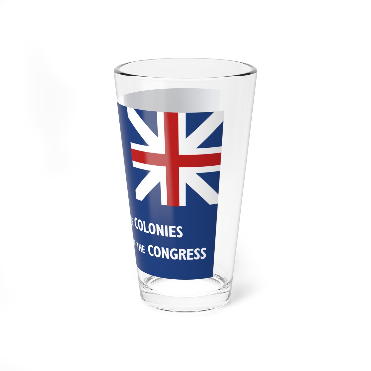 New York Union Flag 1775 reverse (United States) Pint Glass 16oz