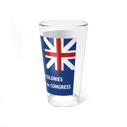 New York Union Flag 1775 reverse (United States) Pint Glass 16oz