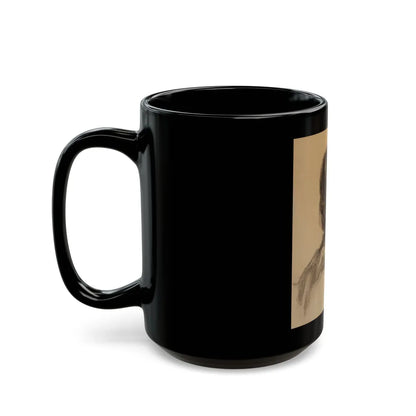 Dixie, Portrait of a Woman - Black Coffee Mug-Go Mug Yourself