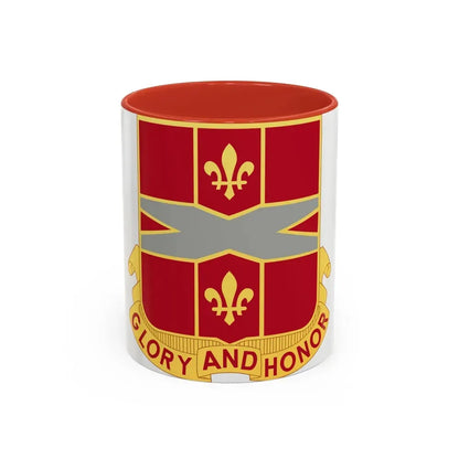 111th Air Defense Artillery Regiment (U.S. Army) Accent Coffee Mug 11oz Red - Go Mug Yourself