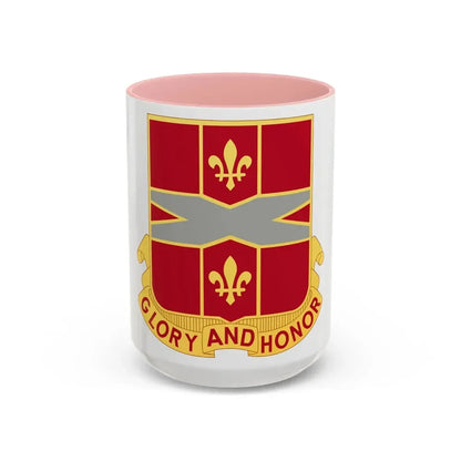 111th Air Defense Artillery Regiment (U.S. Army) Accent Coffee Mug 15oz Pink - Go Mug Yourself