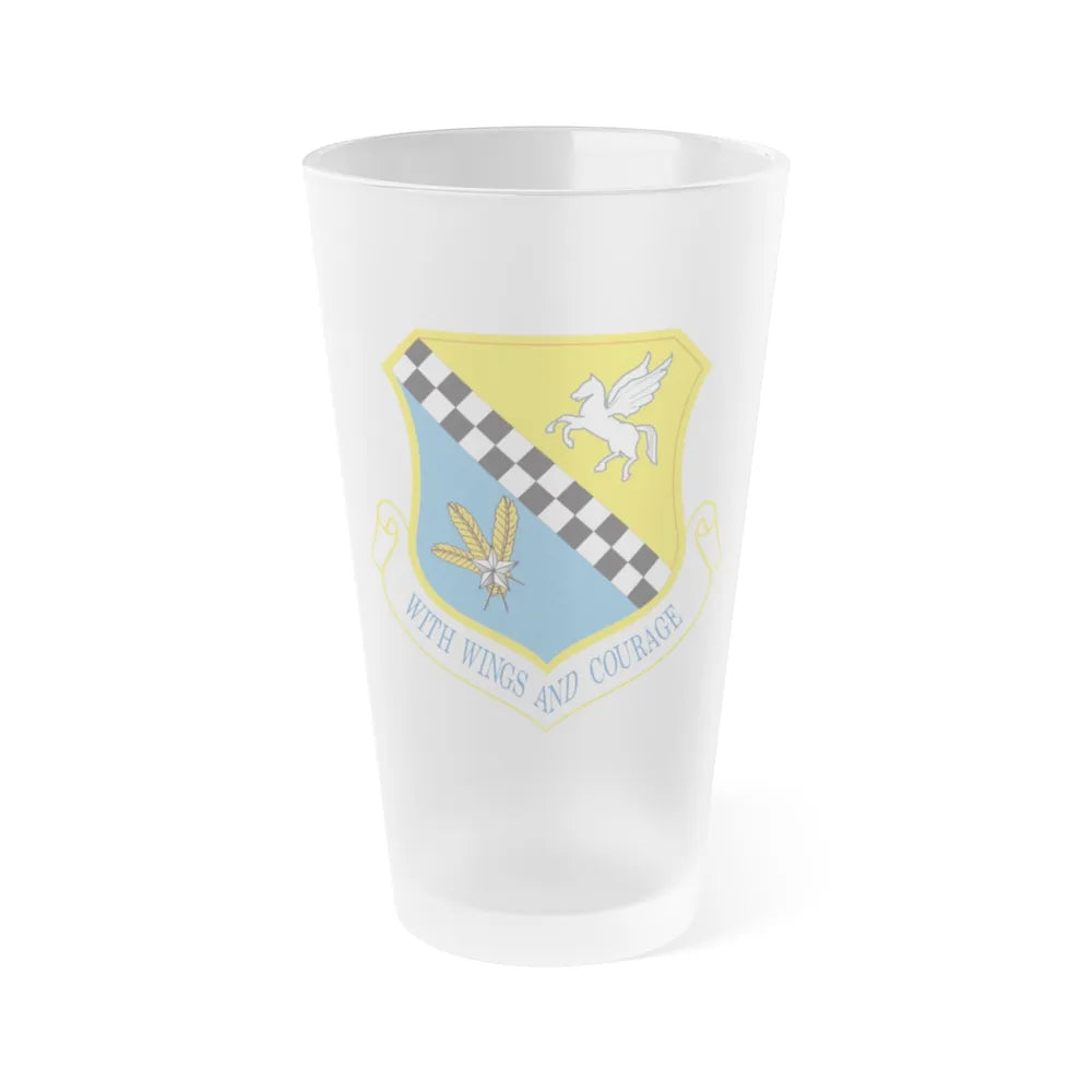 111th Attack Wing (U.S. Air Force) Frosted Pint Glass 16oz-16oz-Frosted-Go Mug Yourself