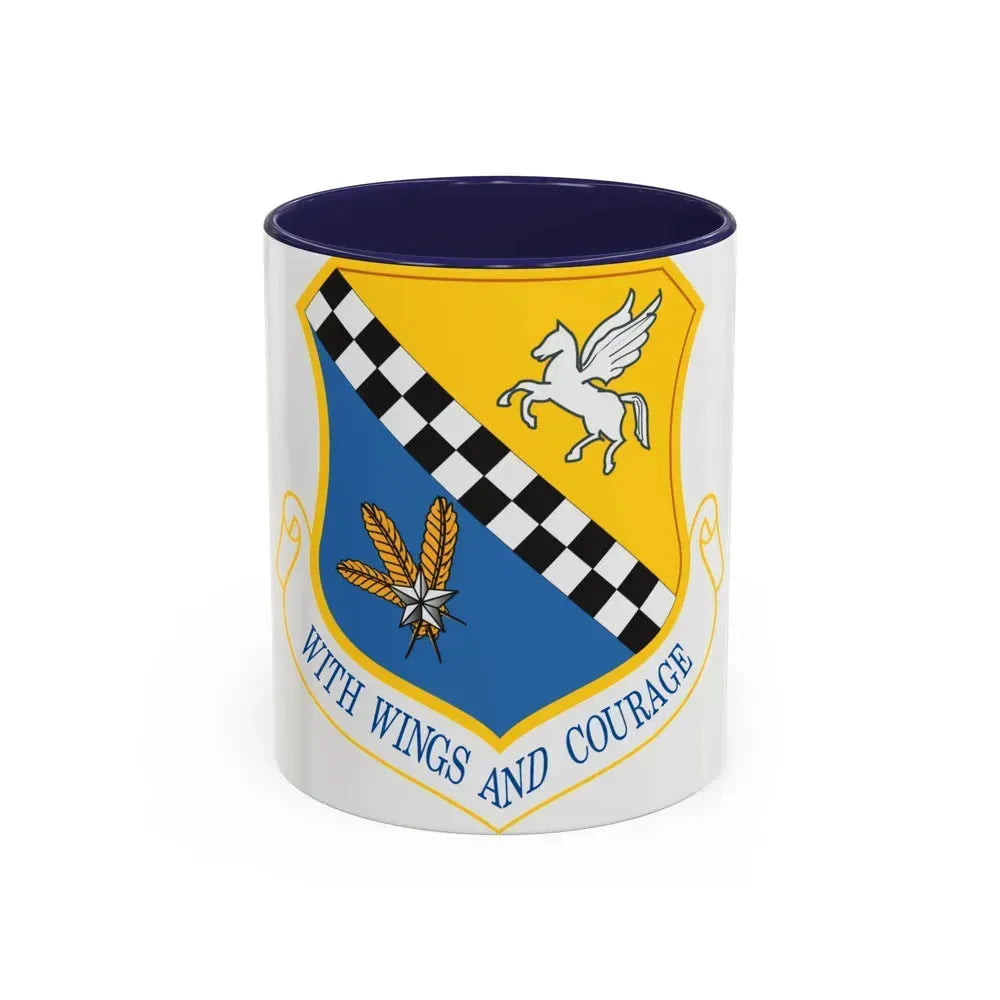 111th Attack Wing (U.S. Air Force) Accent Coffee Mug 11oz Navy - Go Mug Yourself