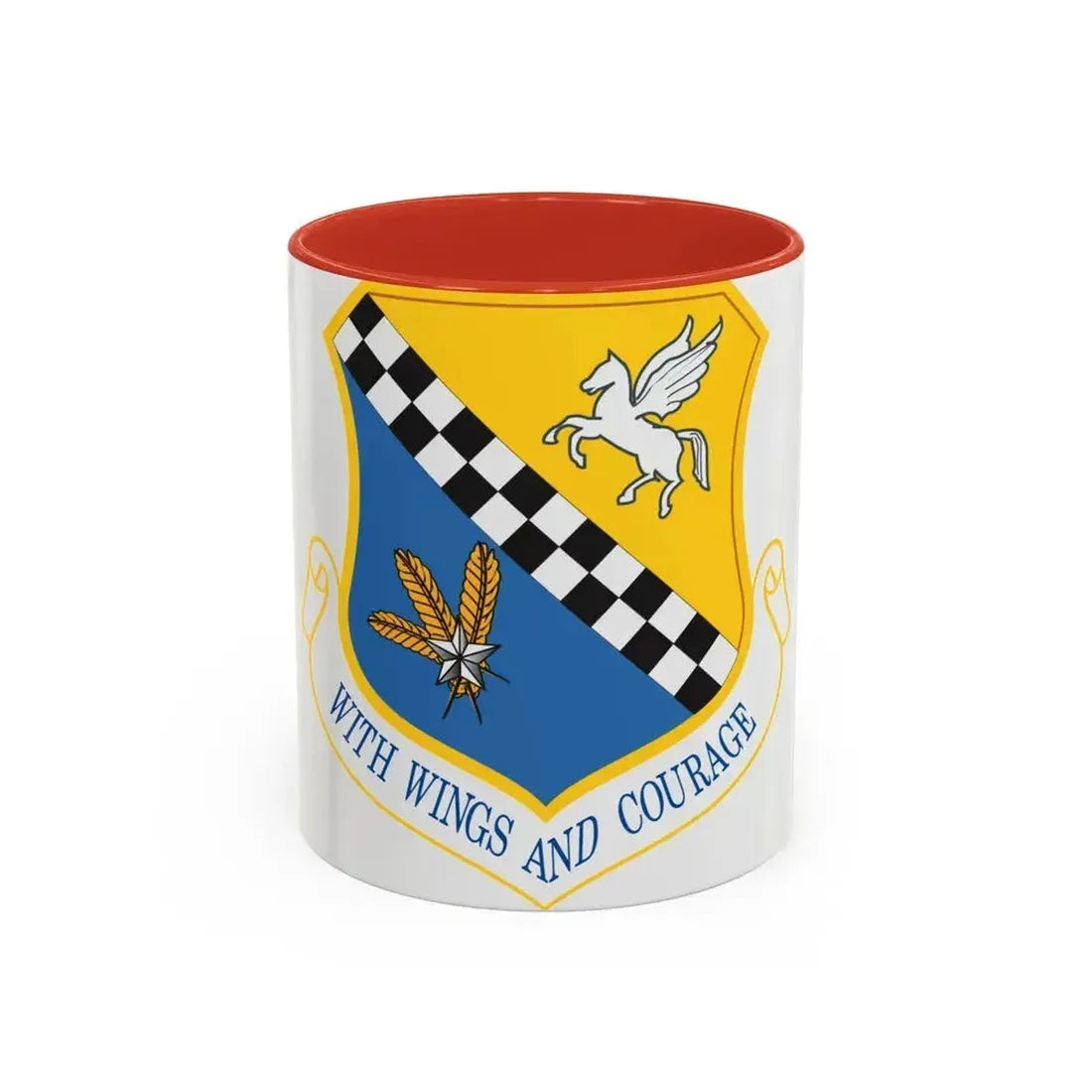 111th Attack Wing (U.S. Air Force) Accent Coffee Mug 11oz Red - Go Mug Yourself