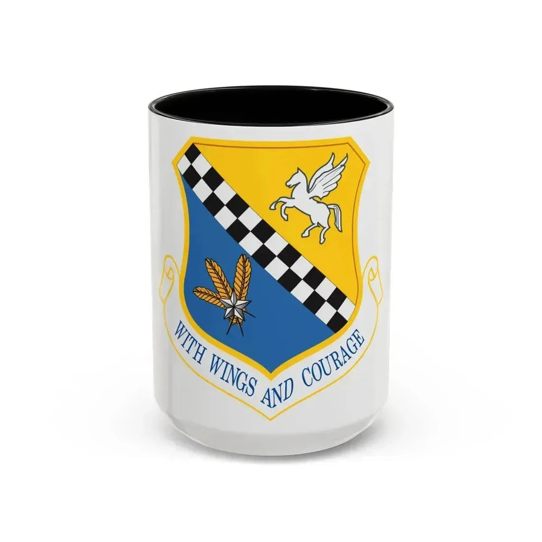 111th Attack Wing (U.S. Air Force) Accent Coffee Mug 15oz Black - Go Mug Yourself