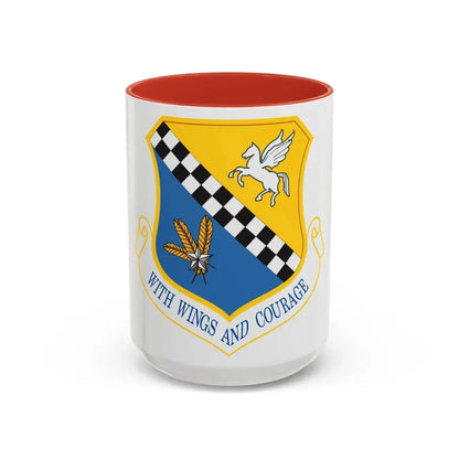 111th Attack Wing (U.S. Air Force) Accent Coffee Mug 15oz Red - Go Mug Yourself
