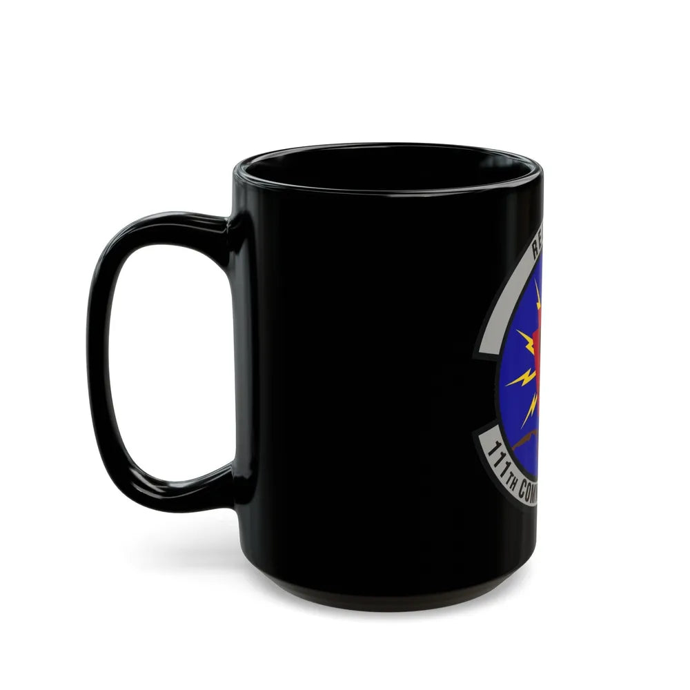 111th Communications Squadron (U.S. Air Force) Black Coffee Mug-Go Mug Yourself