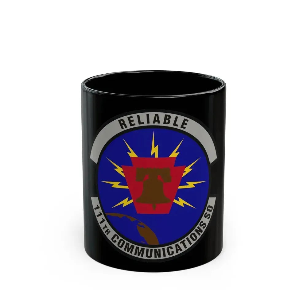 111th Communications Squadron (U.S. Air Force) Black Coffee Mug 11oz - Go Mug Yourself