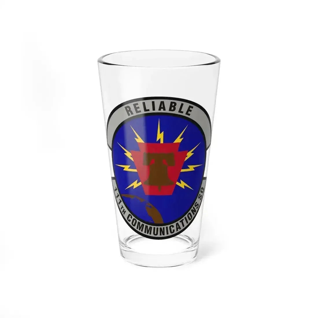 111th Communications Squadron (U.S. Air Force) Pint Glass 16oz 16oz - Go Mug Yourself