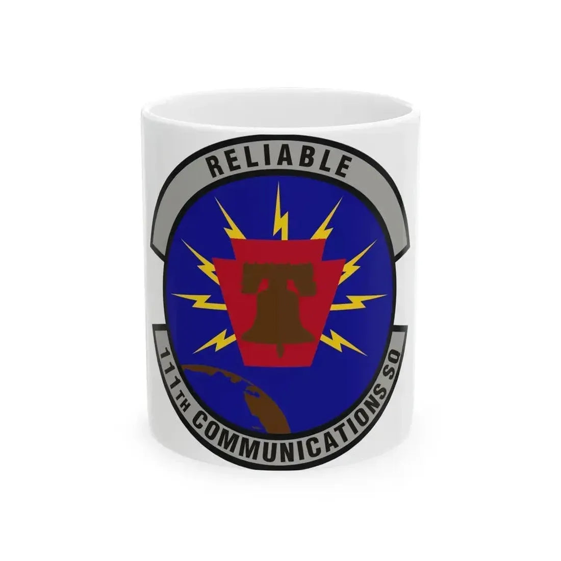 111th Communications Squadron (U.S. Air Force) White Coffee Mug 11oz - Go Mug Yourself
