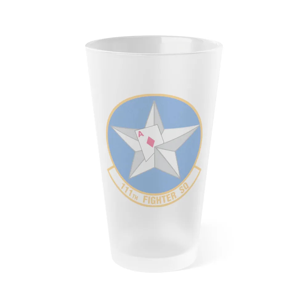 111th Fighter Squadron (U.S. Air Force) Frosted Pint Glass 16oz-16oz-Frosted-Go Mug Yourself