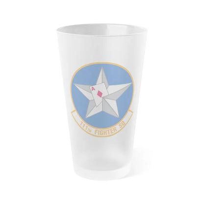 111th Fighter Squadron (U.S. Air Force) Frosted Pint Glass 16oz-16oz-Frosted-Go Mug Yourself