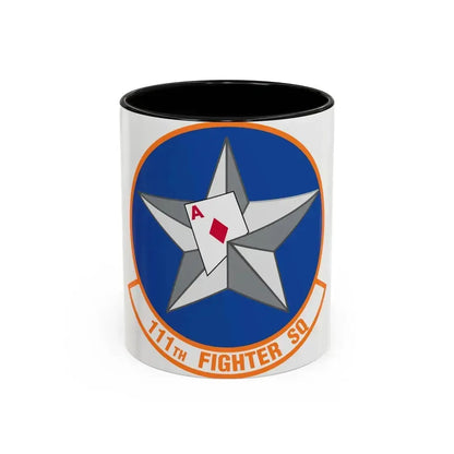 111th Fighter Squadron (U.S. Air Force) Accent Coffee Mug 11oz Black - Go Mug Yourself