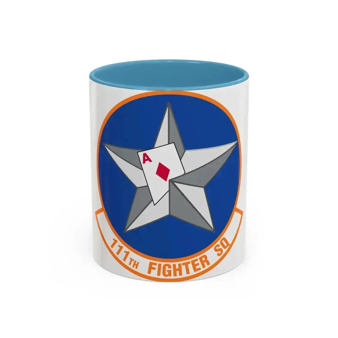 111th Fighter Squadron (U.S. Air Force) Accent Coffee Mug 11oz Light Blue - Go Mug Yourself