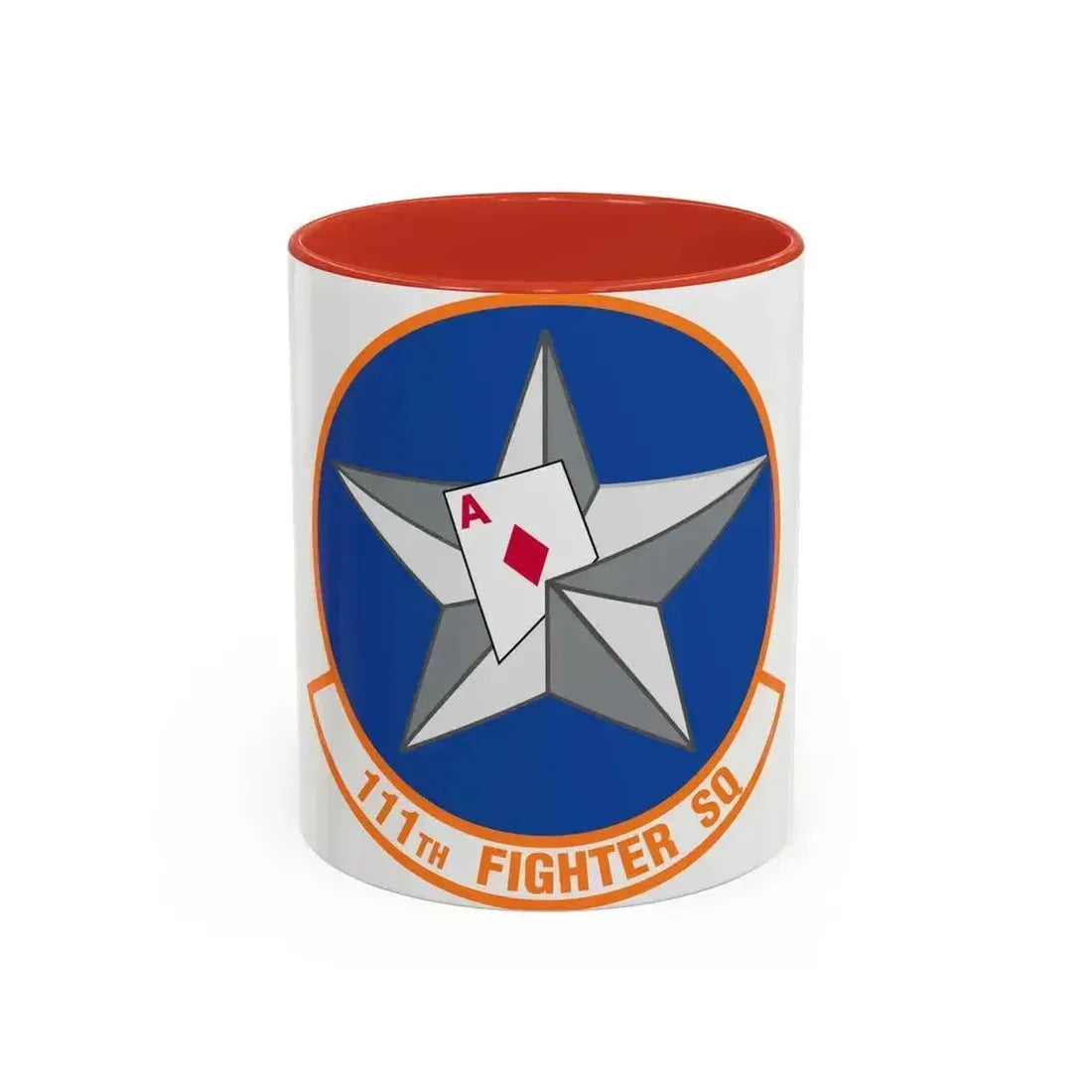 111th Fighter Squadron (U.S. Air Force) Accent Coffee Mug 11oz Red - Go Mug Yourself