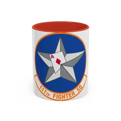 111th Fighter Squadron (U.S. Air Force) Accent Coffee Mug 11oz Red - Go Mug Yourself
