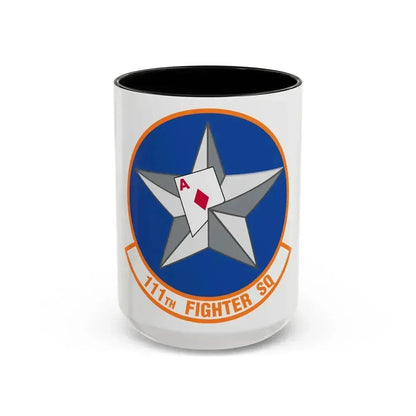 111th Fighter Squadron (U.S. Air Force) Accent Coffee Mug 15oz Black - Go Mug Yourself