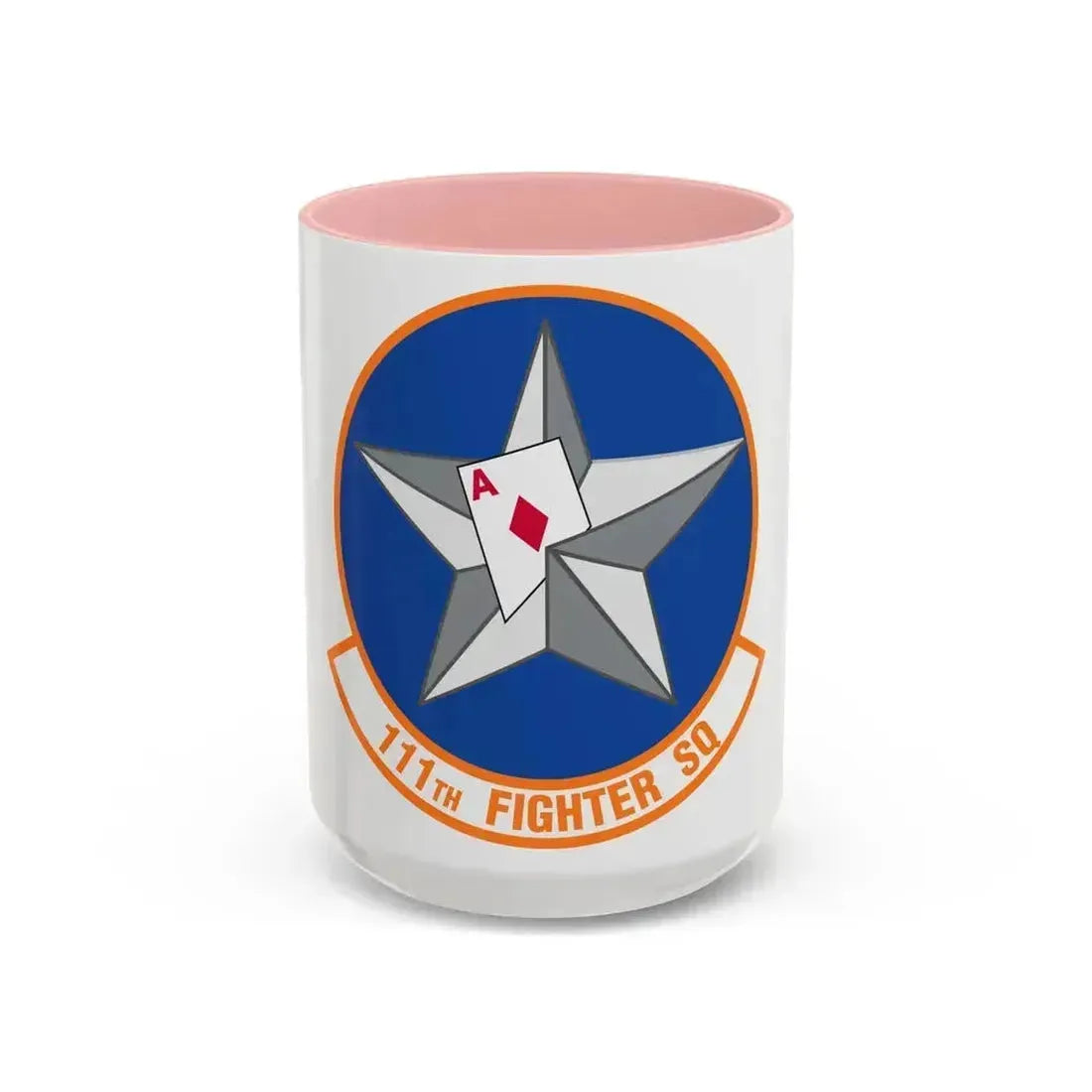 111th Fighter Squadron (U.S. Air Force) Accent Coffee Mug 15oz Pink - Go Mug Yourself
