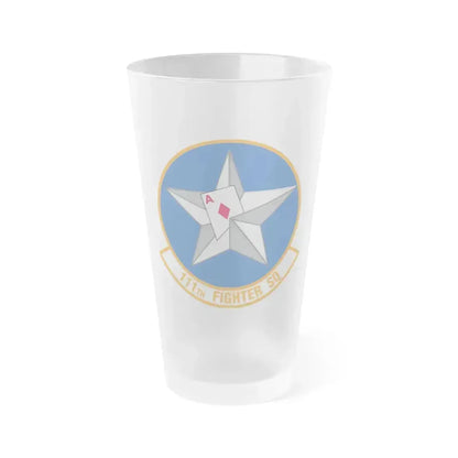 111th Fighter Squadron (U.S. Air Force) Frosted Pint Glass 16oz 16oz Frosted - Go Mug Yourself