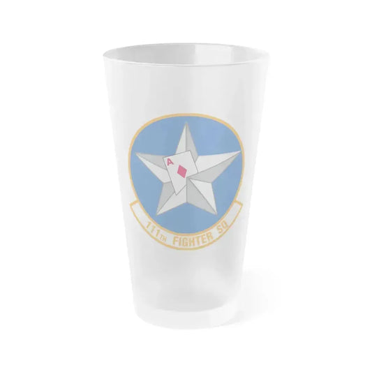111th Fighter Squadron (U.S. Air Force) Frosted Pint Glass 16oz 16oz Frosted - Go Mug Yourself