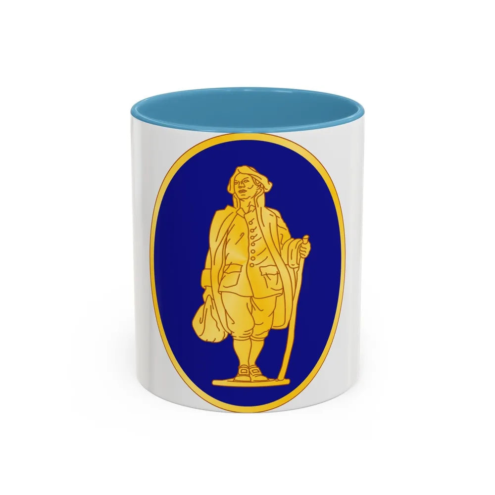 111th Infantry Regiment (U.S. Army) Accent Coffee Mug-11oz-Light Blue-Go Mug Yourself