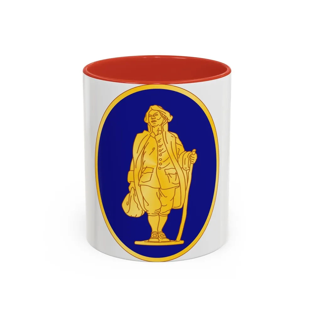 111th Infantry Regiment (U.S. Army) Accent Coffee Mug-11oz-Red-Go Mug Yourself