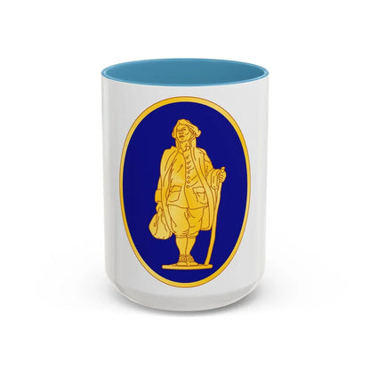 111th Infantry Regiment (U.S. Army) Accent Coffee Mug-15oz-Light Blue-Go Mug Yourself