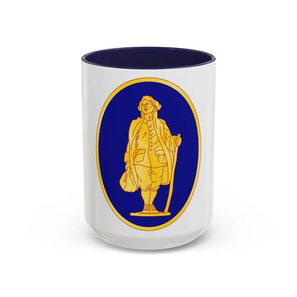 111th Infantry Regiment (U.S. Army) Accent Coffee Mug-15oz-Navy-Go Mug Yourself