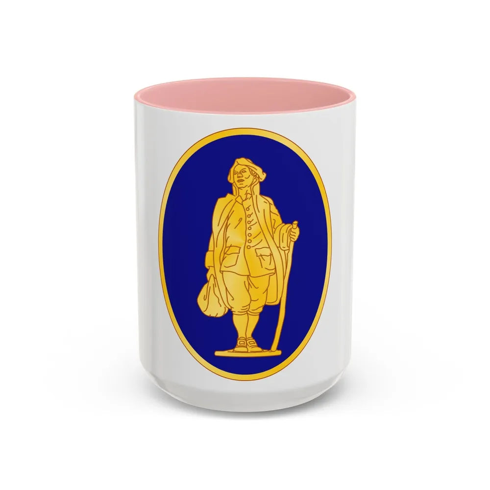 111th Infantry Regiment (U.S. Army) Accent Coffee Mug-15oz-Pink-Go Mug Yourself