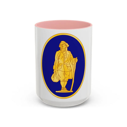 111th Infantry Regiment (U.S. Army) Accent Coffee Mug-15oz-Pink-Go Mug Yourself