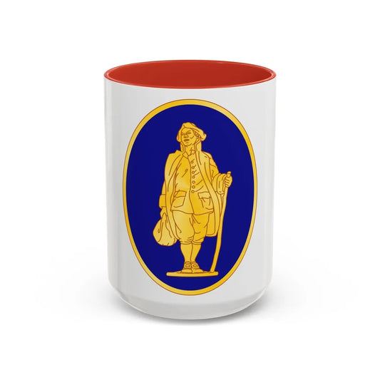 111th Infantry Regiment (U.S. Army) Accent Coffee Mug-15oz-Red-Go Mug Yourself